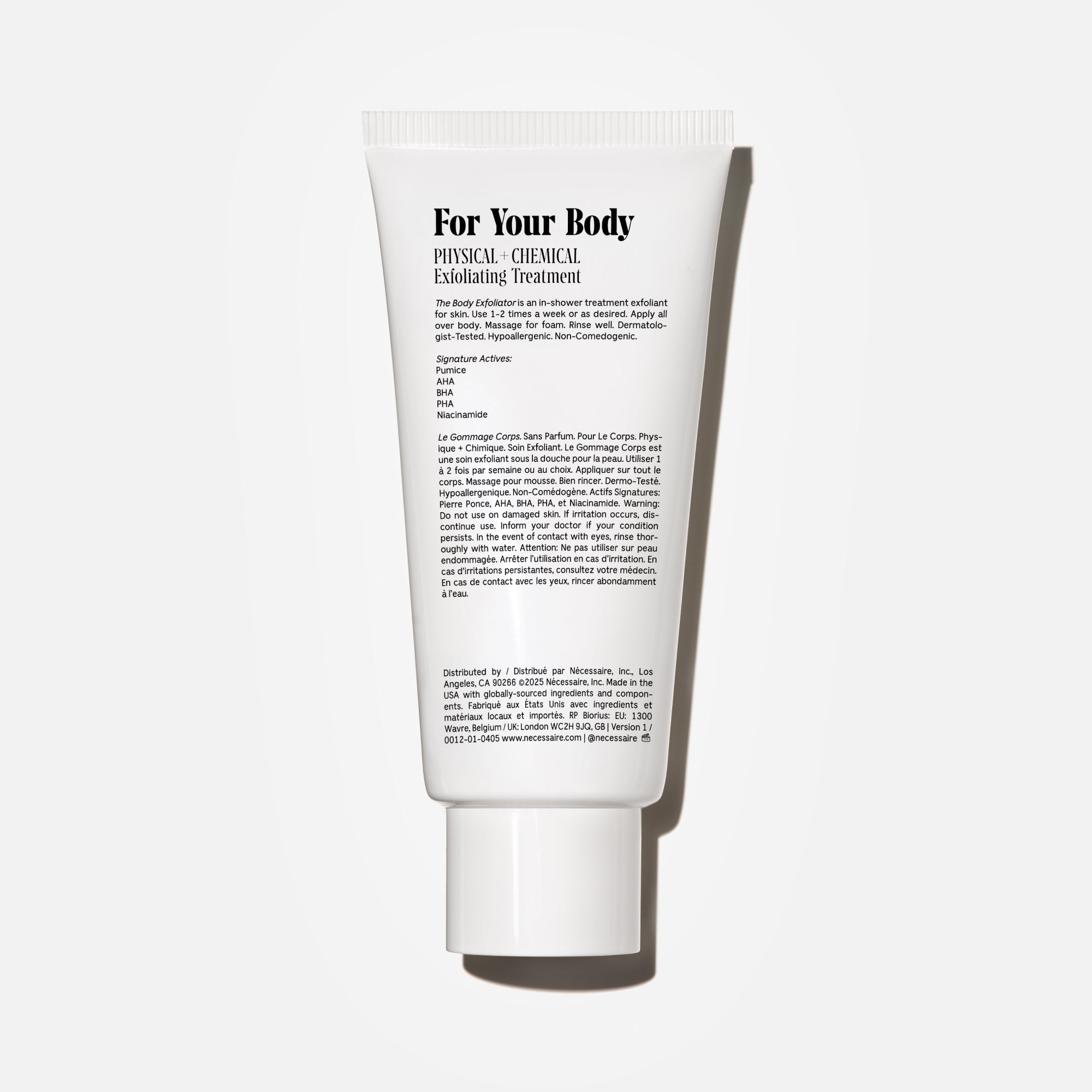 Nécessaire-The Body Exfoliator - Fragrance-Free-Body-02_NECESSAIRE_PDP_THEBODYEXFOLIATORFRAGRANCE-FREE_BACK-The Detox Market | 