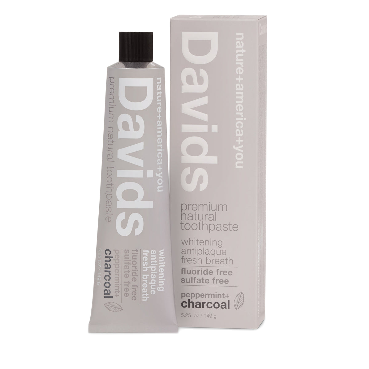 Peppermint+Charcoal Premium Natural Toothpaste