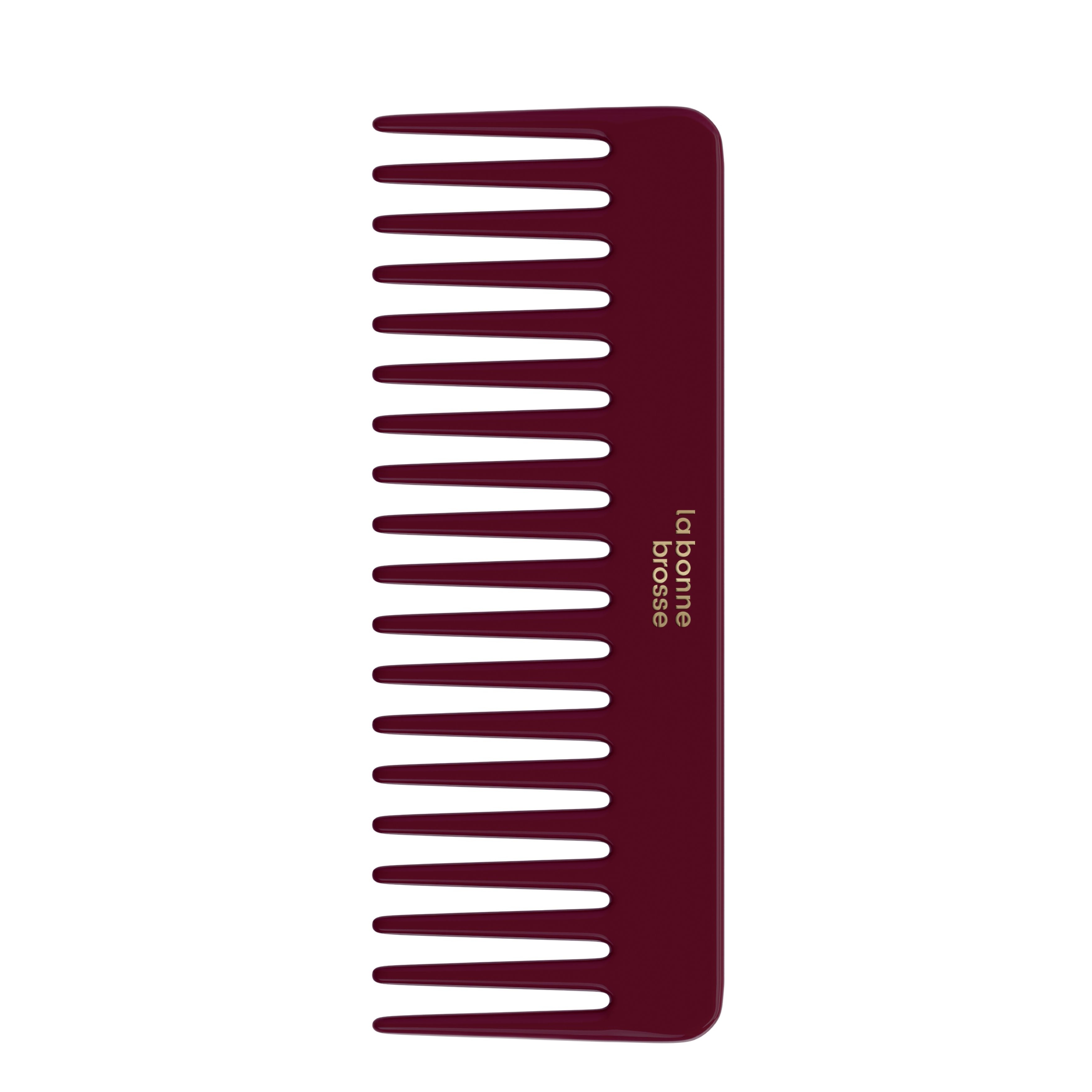 Acetate Detangling Comb - Cherry Red
