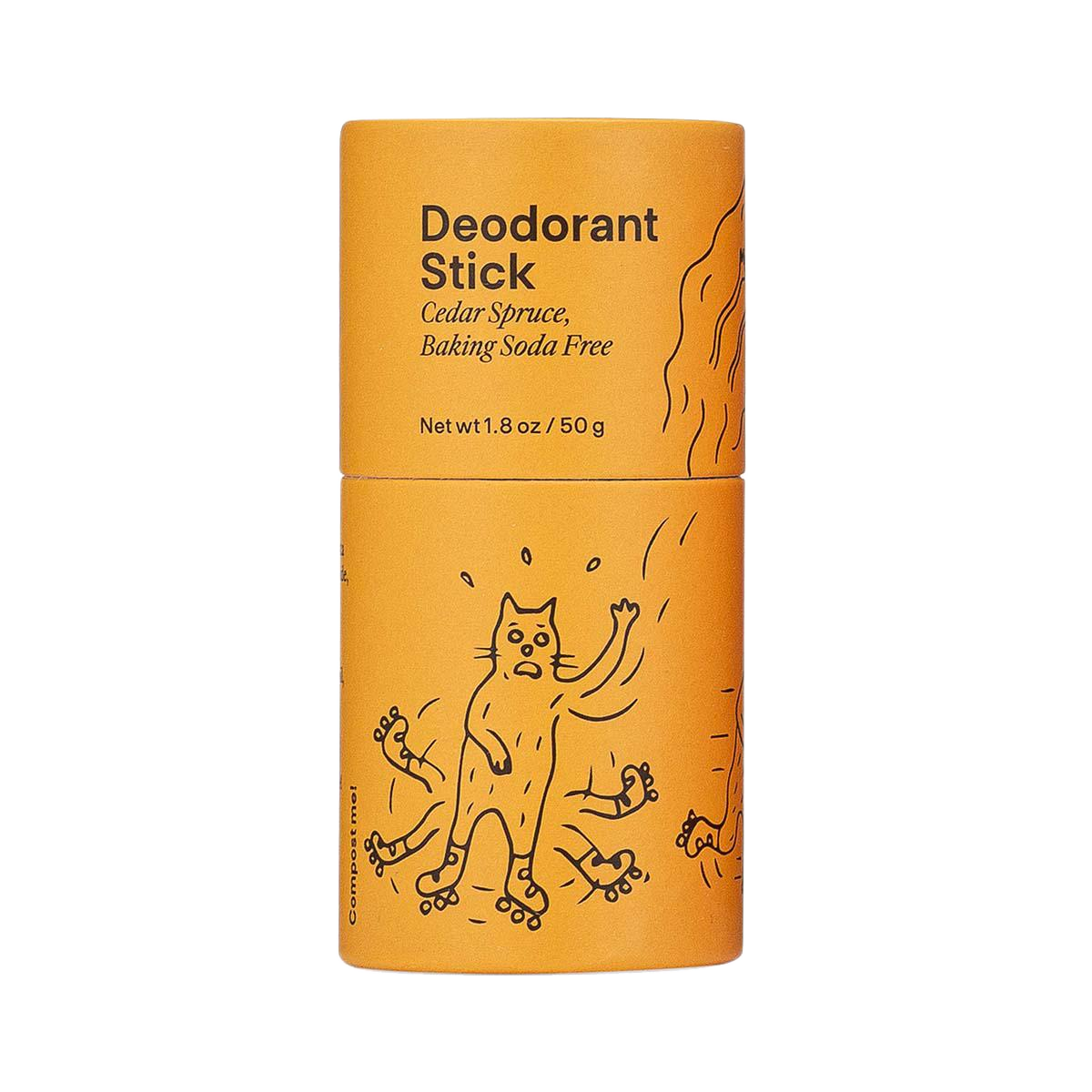 Cedar Spruce Baking Soda Free Deodorant Stick