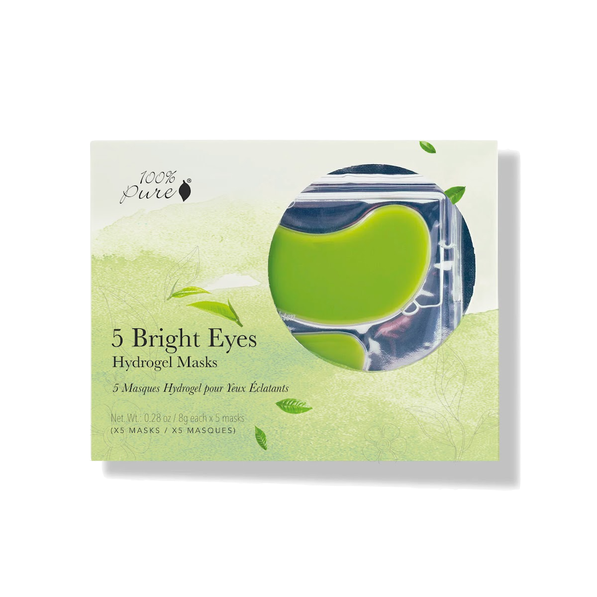 100% Pure-Bright Eyes Mask 5 Pack-Skincare-1FEMBEB5-BrightEyeMask-The Detox Market | 
