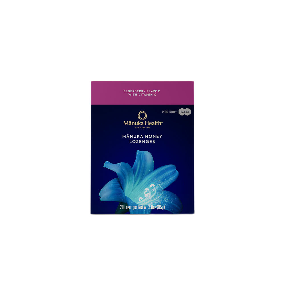 Mānuka Honey Lozenges, Elderberry With Vitamin C