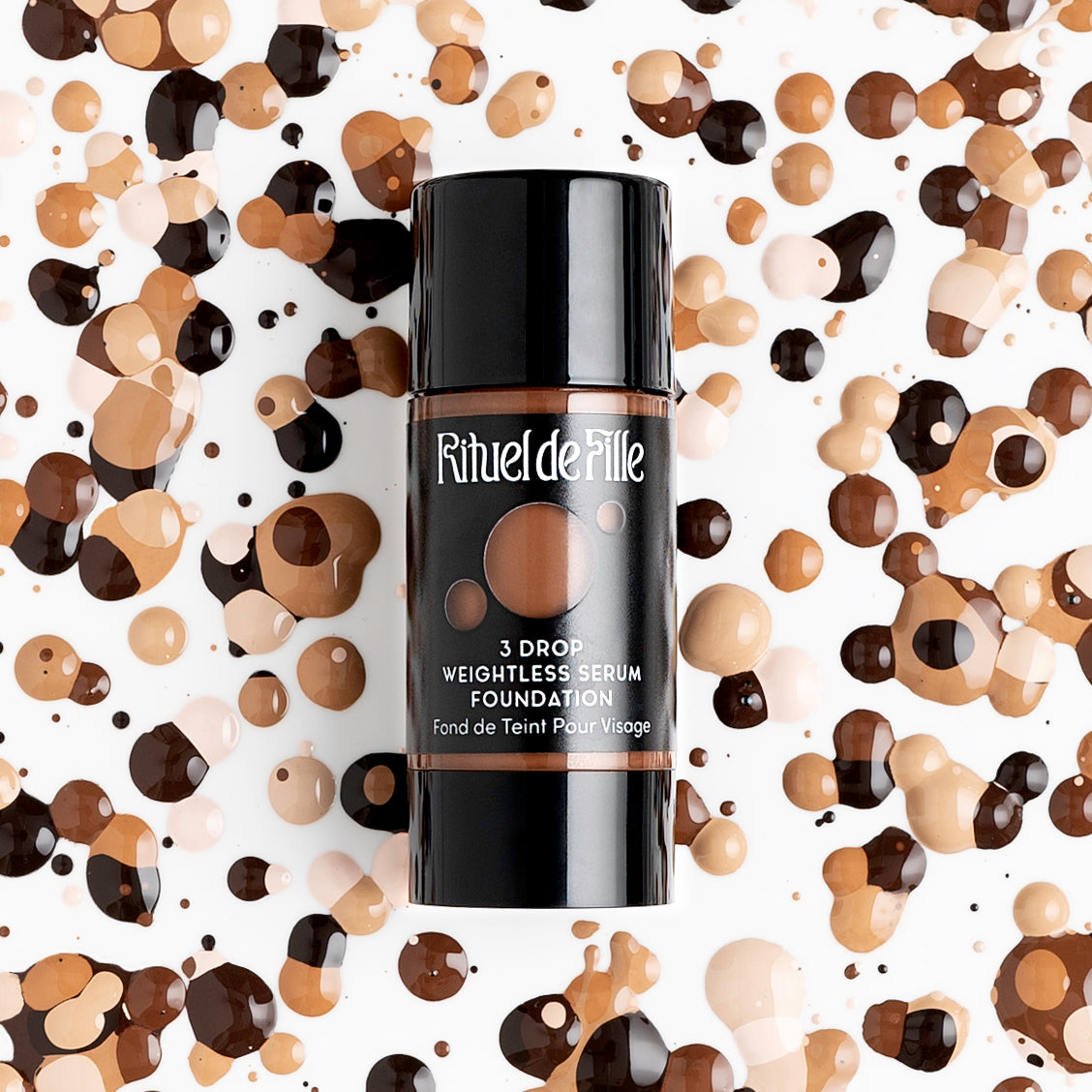 Rituel de Fille-3 Drop Weightless Serum Foundation-Makeup-3Dropbottle-dropbackground-The Detox Market | Always