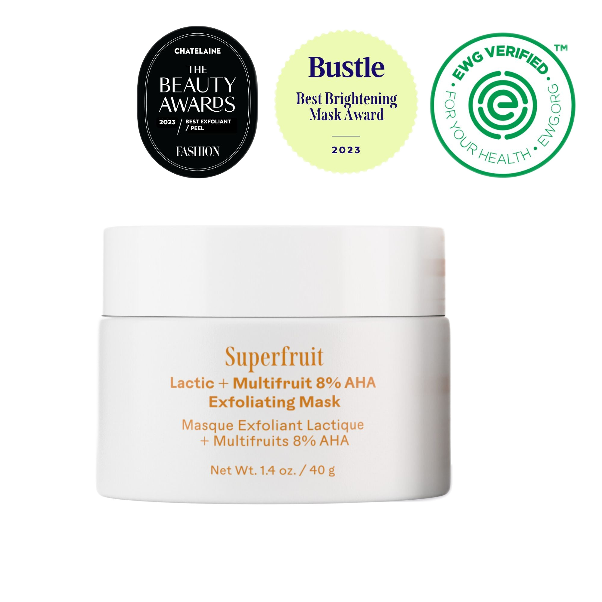 Superfruit Lactic + Multifruit 8% AHA Exfoliating Mask