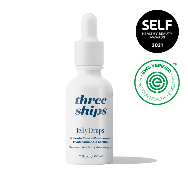 Three Ships-Jelly Drops Mushroom Hyaluronic Acid + Vitamin C Serum-Skincare-628110639554_1_Front-The Detox Market | 2 oz