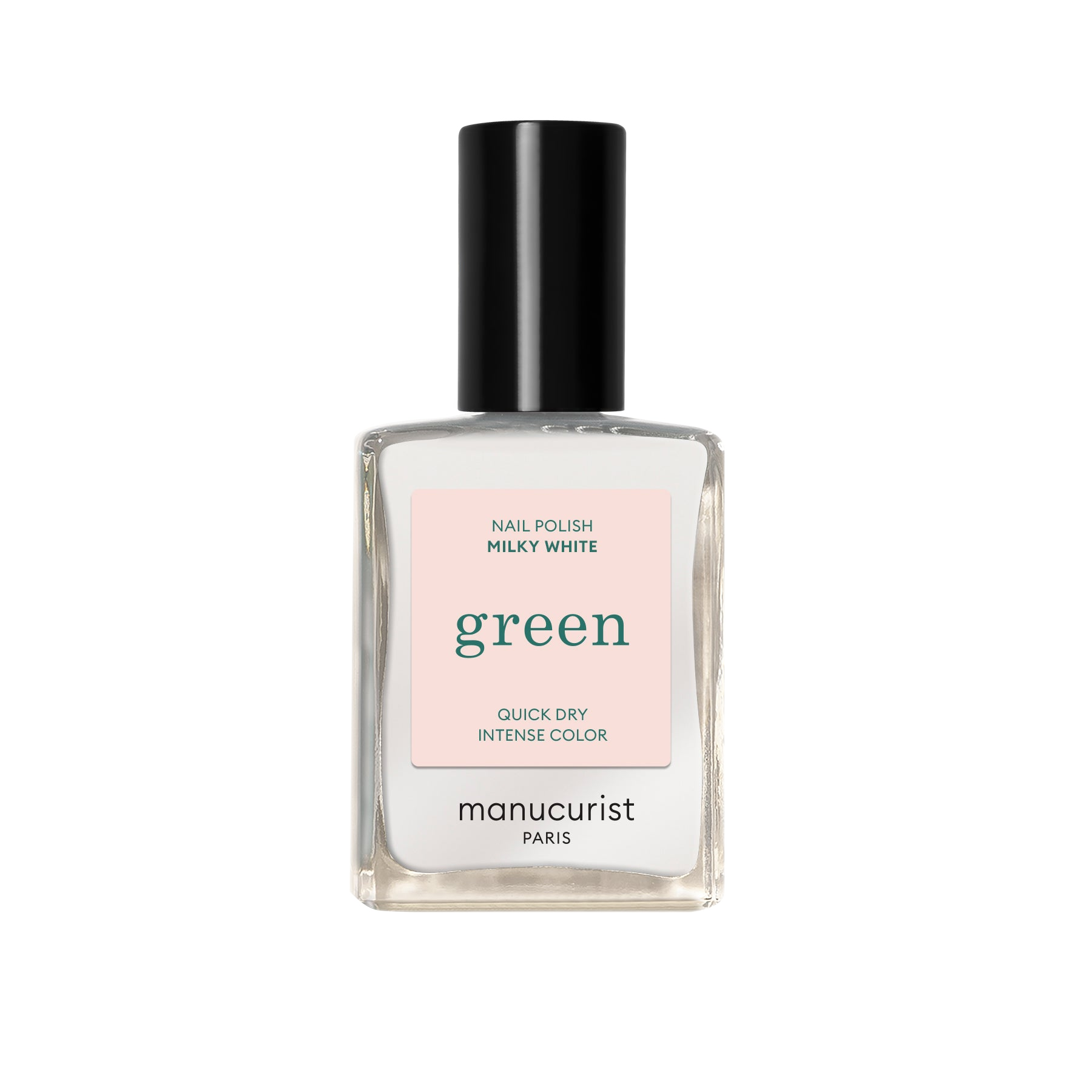 Green Nail Polish - Milky White
