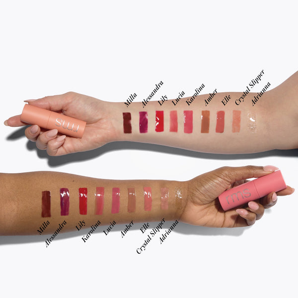 RMS Beauty-Legendary Lip Oil-Makeup-810170760206-LP09-CRYSTAL-SLIPPER-LIP-OIL-ARM-SWATCH-2000X2000-The Detox Market | Always