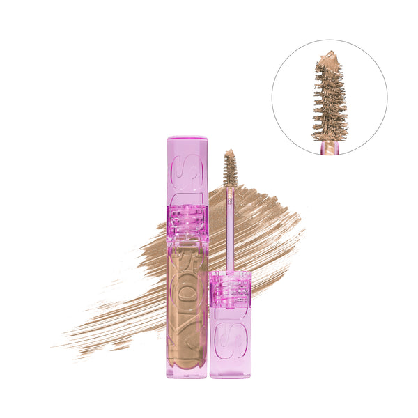 Kosas-Air Brow Tinted Volumizing Treatment Gel-Makeup-AIRBROWTINTED_HONEYBLONDE_SMUDGE-The Detox Market | Honey Blonde - Warm golden blonde