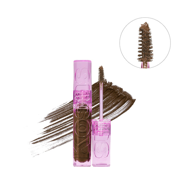 Kosas-Air Brow Tinted Volumizing Treatment Gel-Makeup-AIRBROWTINTED_MEDIUMBROWN_SMUDGE-The Detox Market | Medium Brown - Neutral medium brown