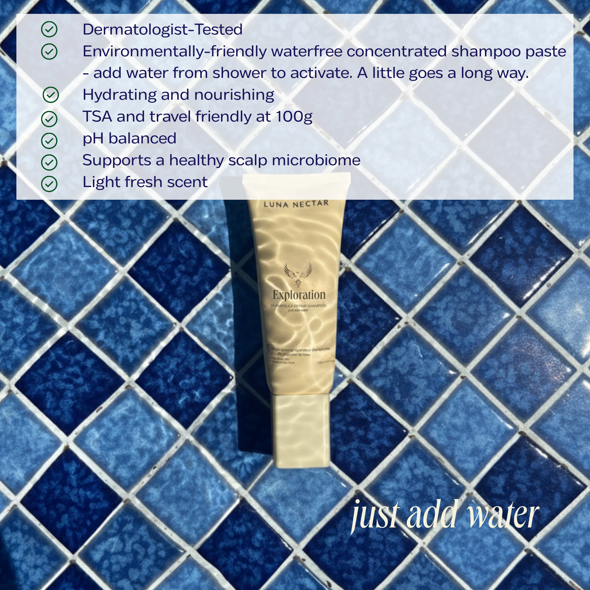Luna Nectar-Exploration 01 Ampoule Repair Shampoo-Hair-B.R026-The Detox Market | 