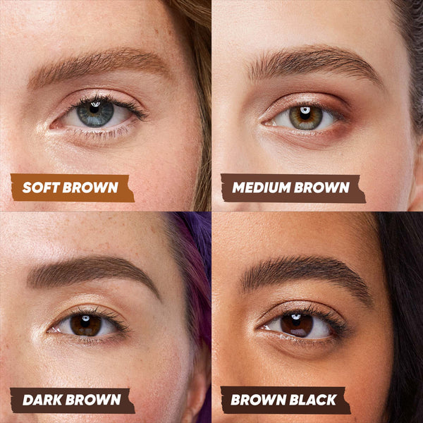 Brow Pop Nano Ultra-Fine Detailing Pencil - Makeup - Kosas - BROWPOP_Nano_PDP_NA_ShadeChartformediumbrownanddarkbrown- The Detox Market | Dark Brown