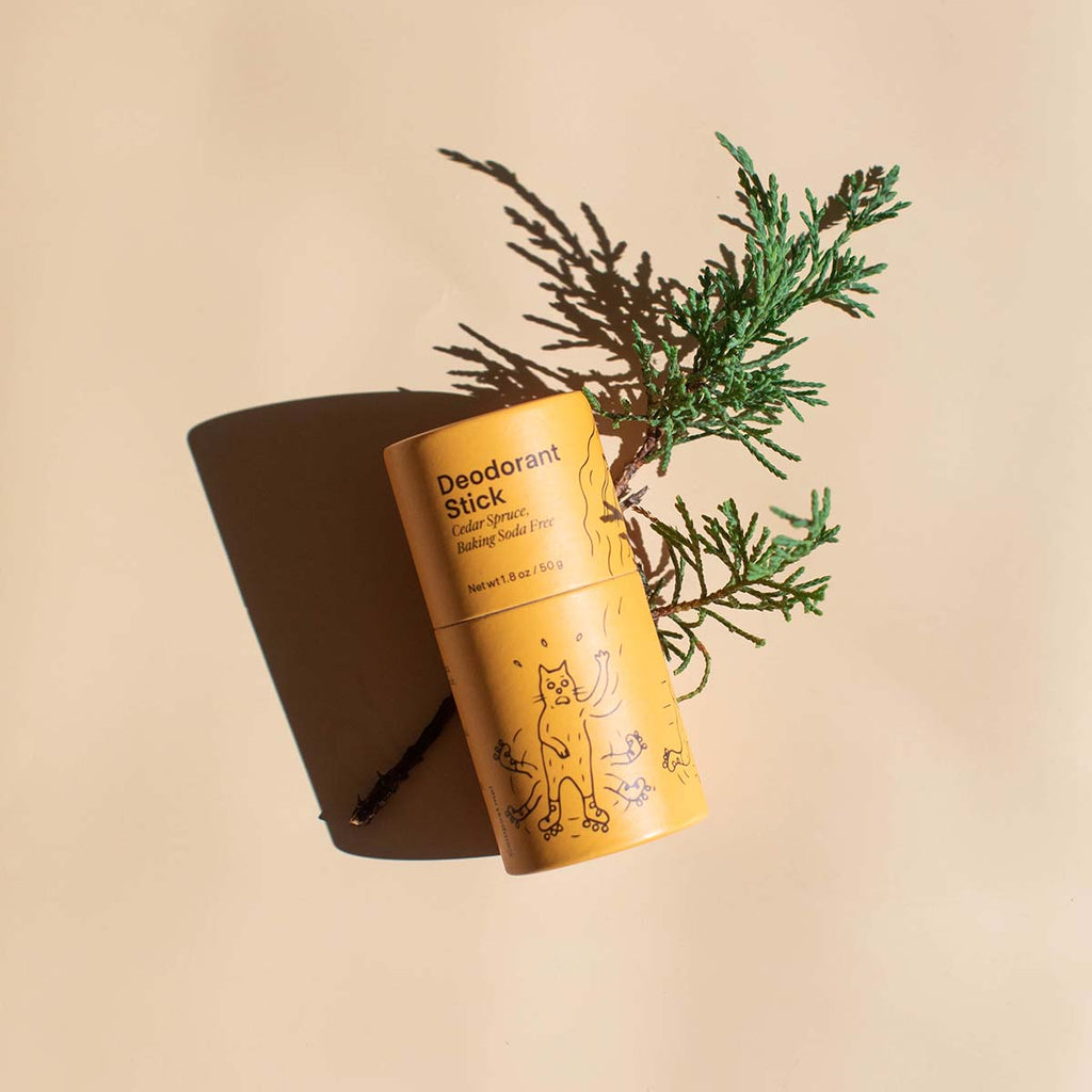 Meow Meow Tweet-Cedar Spruce Baking Soda Free Deodorant Stick-Body-C-STCK-1-L-The Detox Market | 