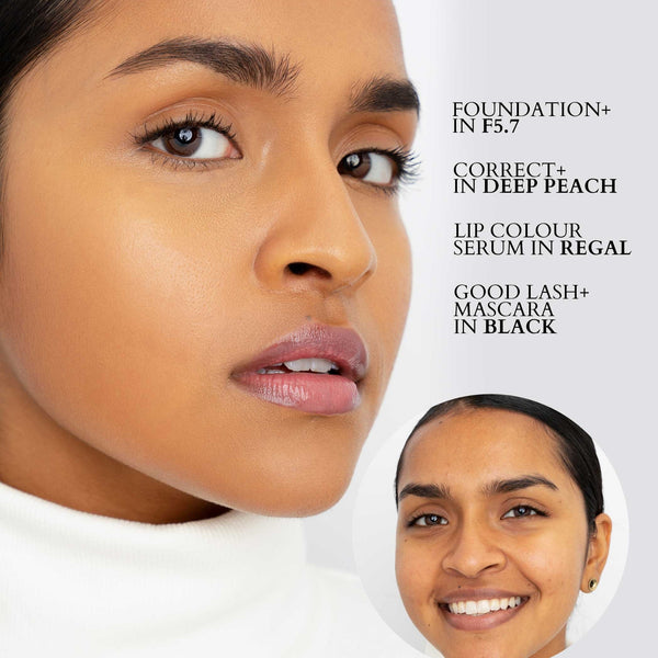 Correct + - Makeup - Fitglow Beauty - Corrector_DeepPeach_model_DTC - The Detox Market | Deep Peach