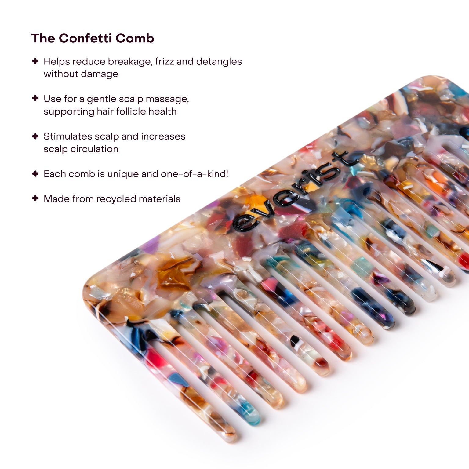 Everist-The Confetti Comb-Hair-EVR_002_07142025_Everist_PDP_Images_ConfettiComb_2-The Detox Market | 