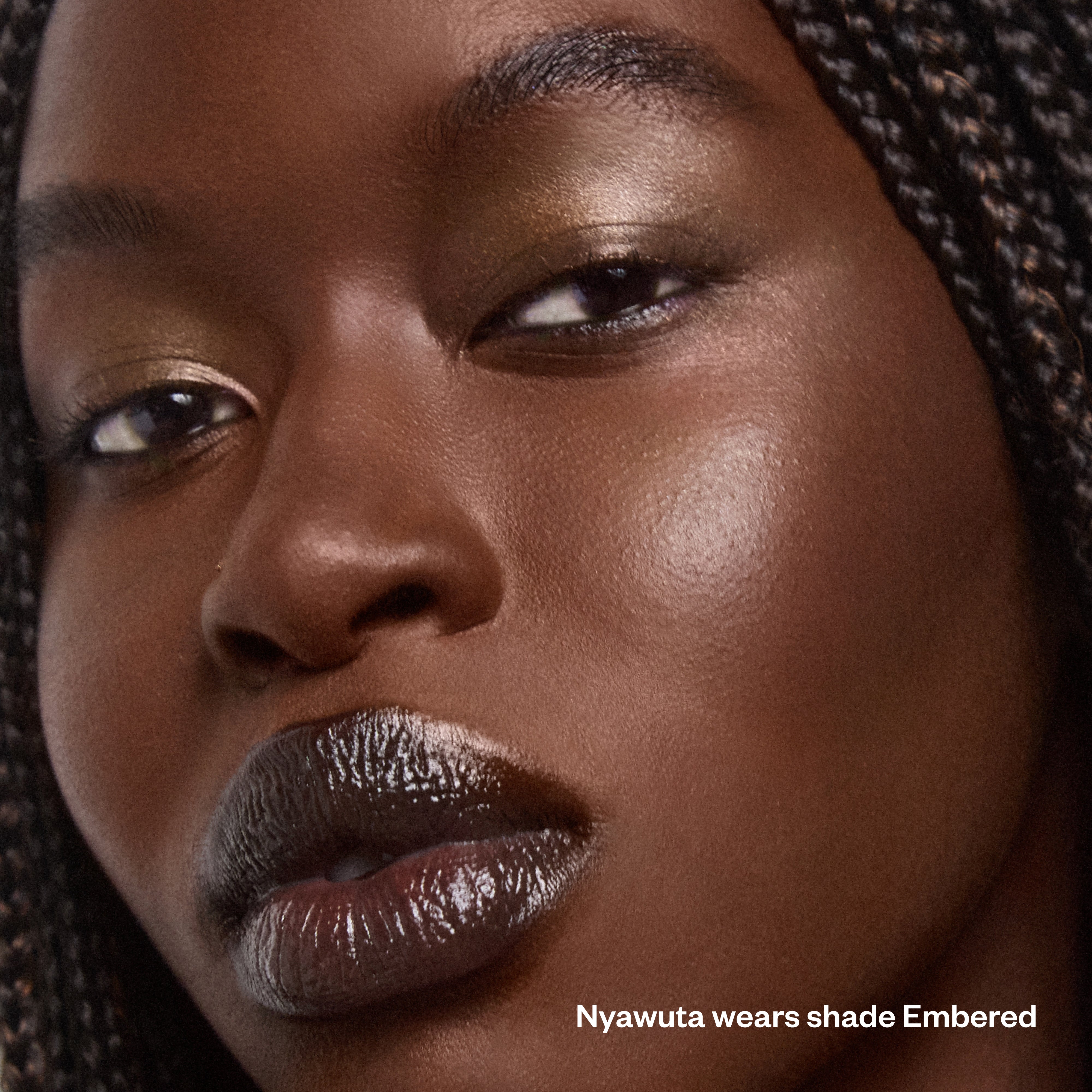 Kosas-Shiny Objects Wet Glisten Highlighter-Makeup-EmberedHeroModel_c222129d-a4fb-4cd1-b89e-7a67b05199e4-The Detox Market | Embered - Bronzed Copper