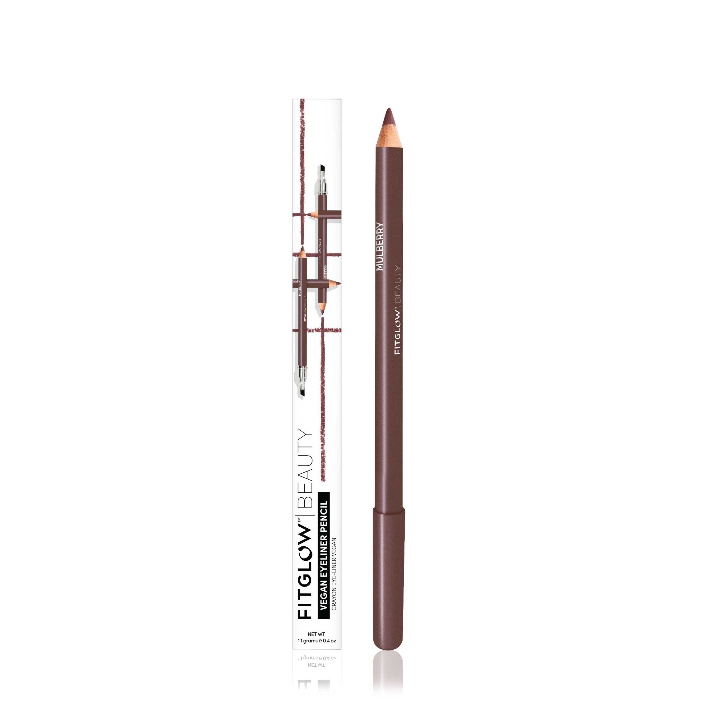 Vegan Eye Liner - Makeup - Fitglow Beauty - EyePencilLiner_single_Mulberry_box - The Detox Market | Mulberry