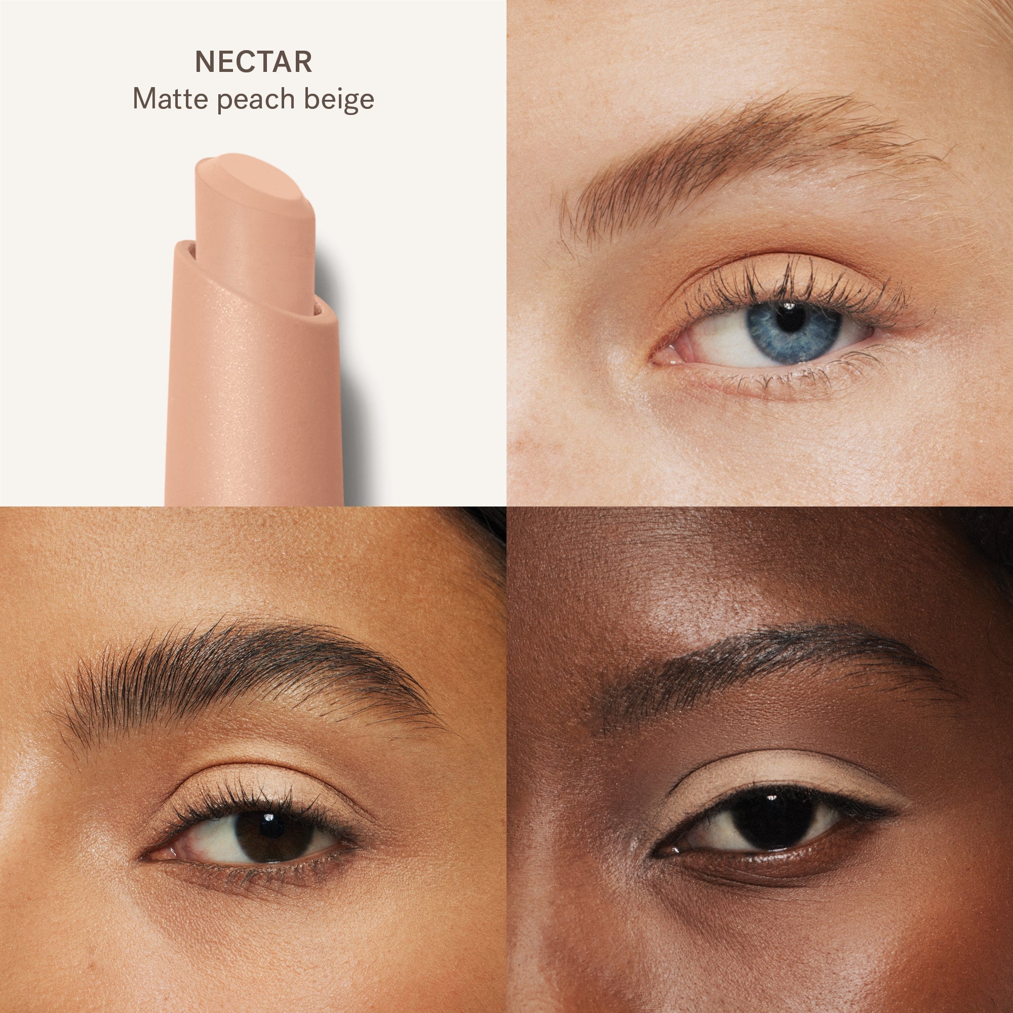 ILIA-Eye Stylus Shadow Stick-Makeup-Eye_Stylus_Shade_Comparison_Grids_2000x2000_V1_011-The Detox Market  | Nectar - peach beige (matte)