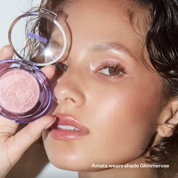 Kosas-Shiny Objects Wet Glisten Highlighter-Makeup-HeroModel-The Detox Market | Glimmerose - Rose Gold