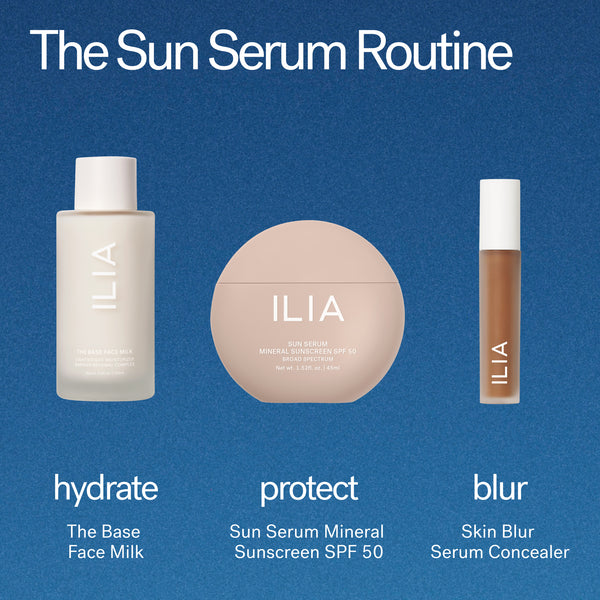 ILIA-Sun Serum Mineral Sunscreen Spf 50-Sun Care-ILIASunSerumSPF50_2026_Routine_2000x2000_b1be167b-844f-4f33-86ec-bac856029c9c-The Detox Market | Always