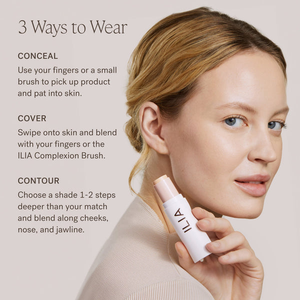 ILIA-Skin Rewind Complexion Stick-Makeup-ILIA_ComplexionStick_HowTo_2000x2000_5a110cc7-c2fd-4730-872c-bcd1adee7d70-The Detox Market | Always