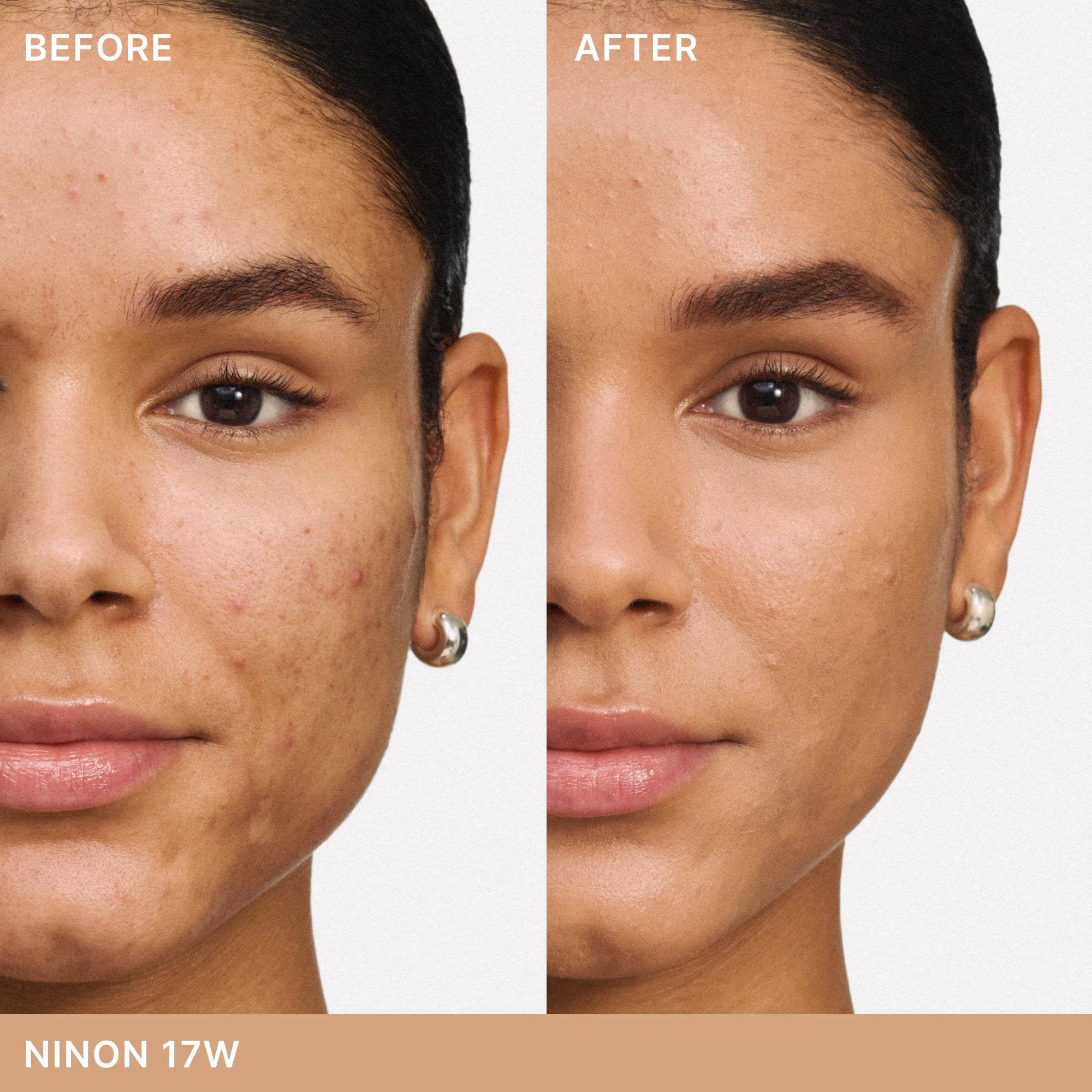 ILIA-Skin Blur Serum Concealer-Makeup-ILIA_SBSC_BEFORE_AFTER_2000x2000_17W-The Detox Market | 17W Ninon - Light-medium with warm undertones