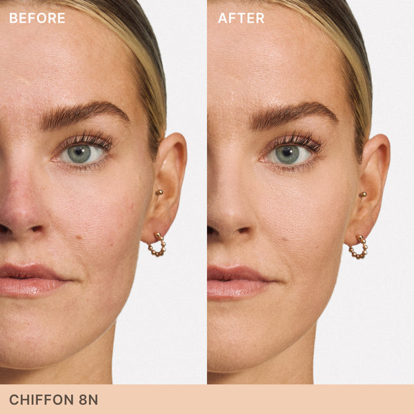 ILIA-Skin Blur Serum Concealer-Makeup-ILIA_SBSC_BEFORE_AFTER_2000x2000_8N-The Detox Market | 8N Chiffon - Very light with neutral undertones
