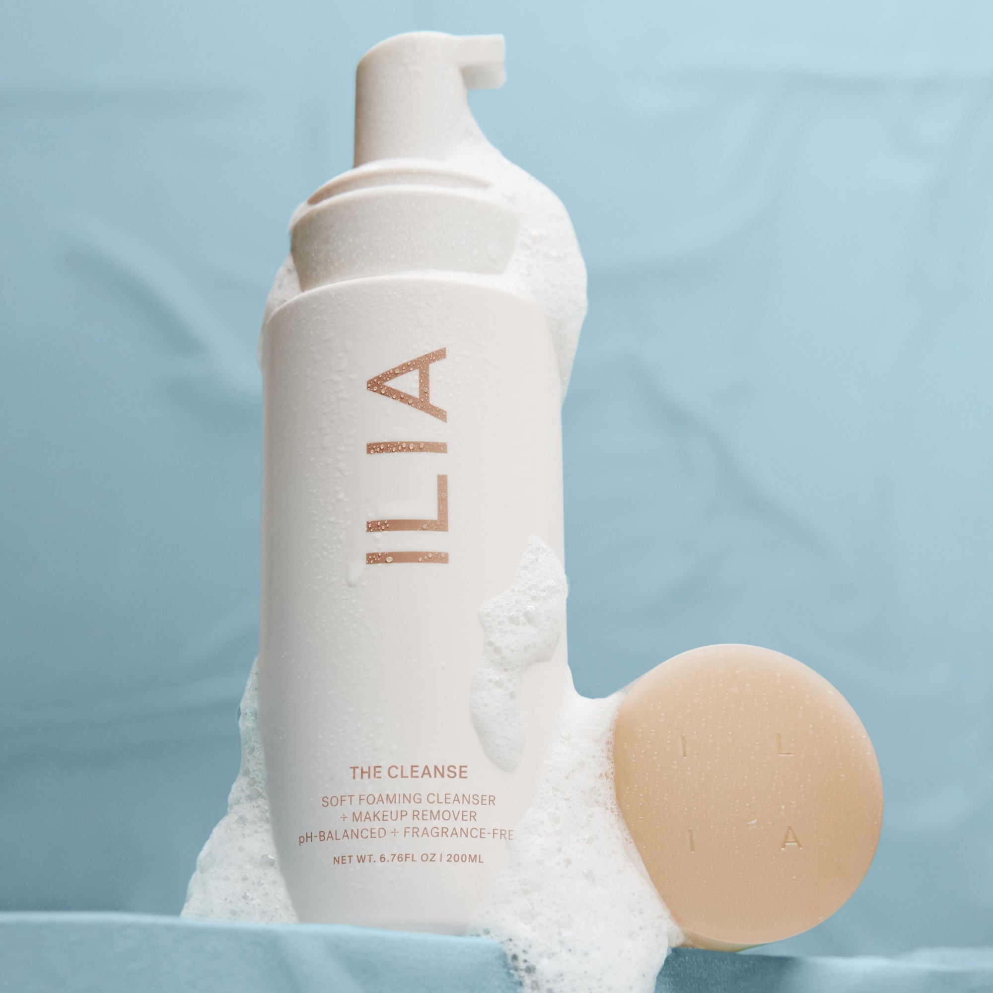 ILIA-The Cleanse Soft Foaming Cleanser + Makeup Remover-Skincare-ILIA_TheCleanse_Hero_2000x2000_1-The Detox Market | 