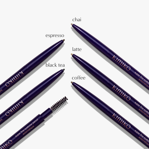 Super Fine Eyebrow Pencil Automatique - Makeup - KIMIKOShadeChartSuperFineEyebrowPencilNewChaiEspressoweb_2 - The Detox Market | Always