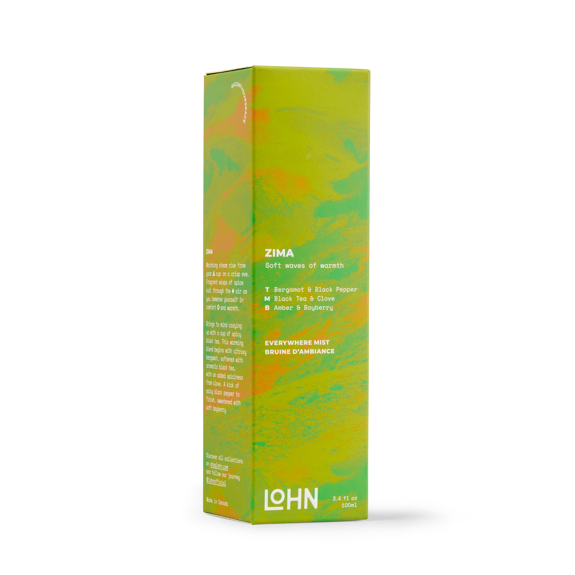 Lohn-Zima Everywhere Mist - Bergamot & Black Tea-Fragrance-LOHN_Mist_Zima_Box_Web_097e1835-4a01-49ff-8efd-d2713fd189f7-The Detox Market | 