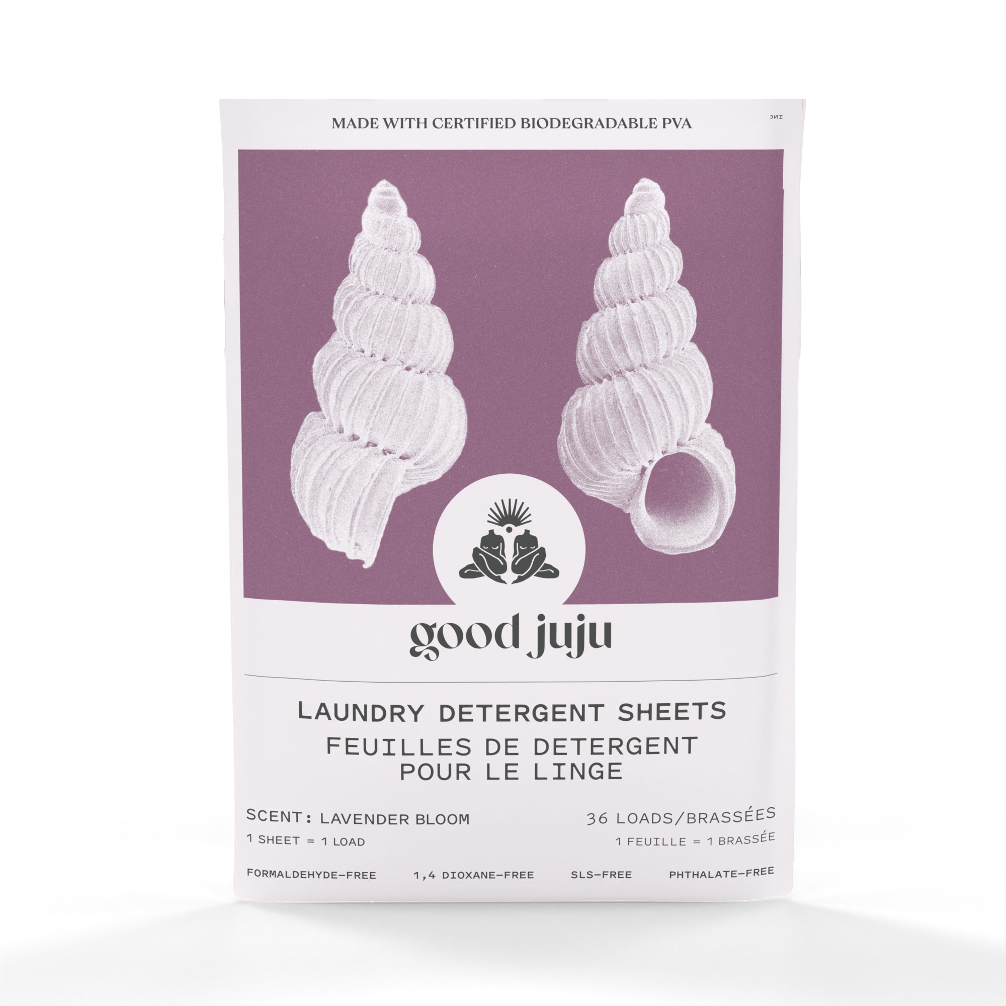 Good Juju-Good Juju Laundry Detergent Strips-Home-Lavender_Bloom_FRONT-The Detox Market | Lavender Bloom
