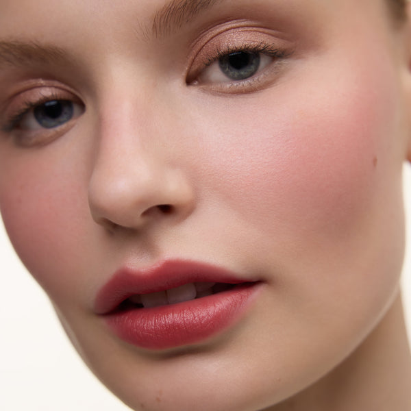 Wonderblush-Le Fondant Cream Blush-Makeup-LeFondant-ModelLightSkin-Cerise-The Detox Market | Cerise - Cherry red
