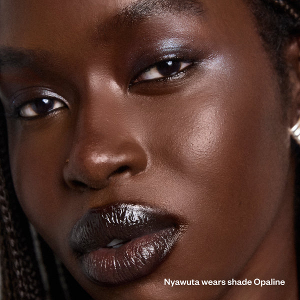 Kosas-Shiny Objects Wet Glisten Highlighter-Makeup-OpalineHeroModel-The Detox Market | Opaline - Iridescent Blue-Green