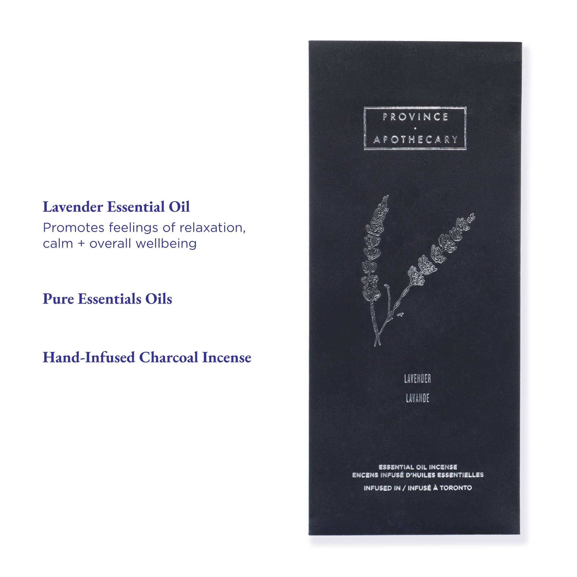 Province Apothecary-Lavender Essential Oil Incense-Home-PA_Infographic_Ingredient-Features_Incense-Lavender_V3-The Detox Market | 