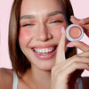 The Detox Market-Spf 50 Color Balm-Makeup-SPF50ColorBalm-FrostedPetal-Model-The Detox Market | Frosted Petal - Soft pink rose with pearlescent glow