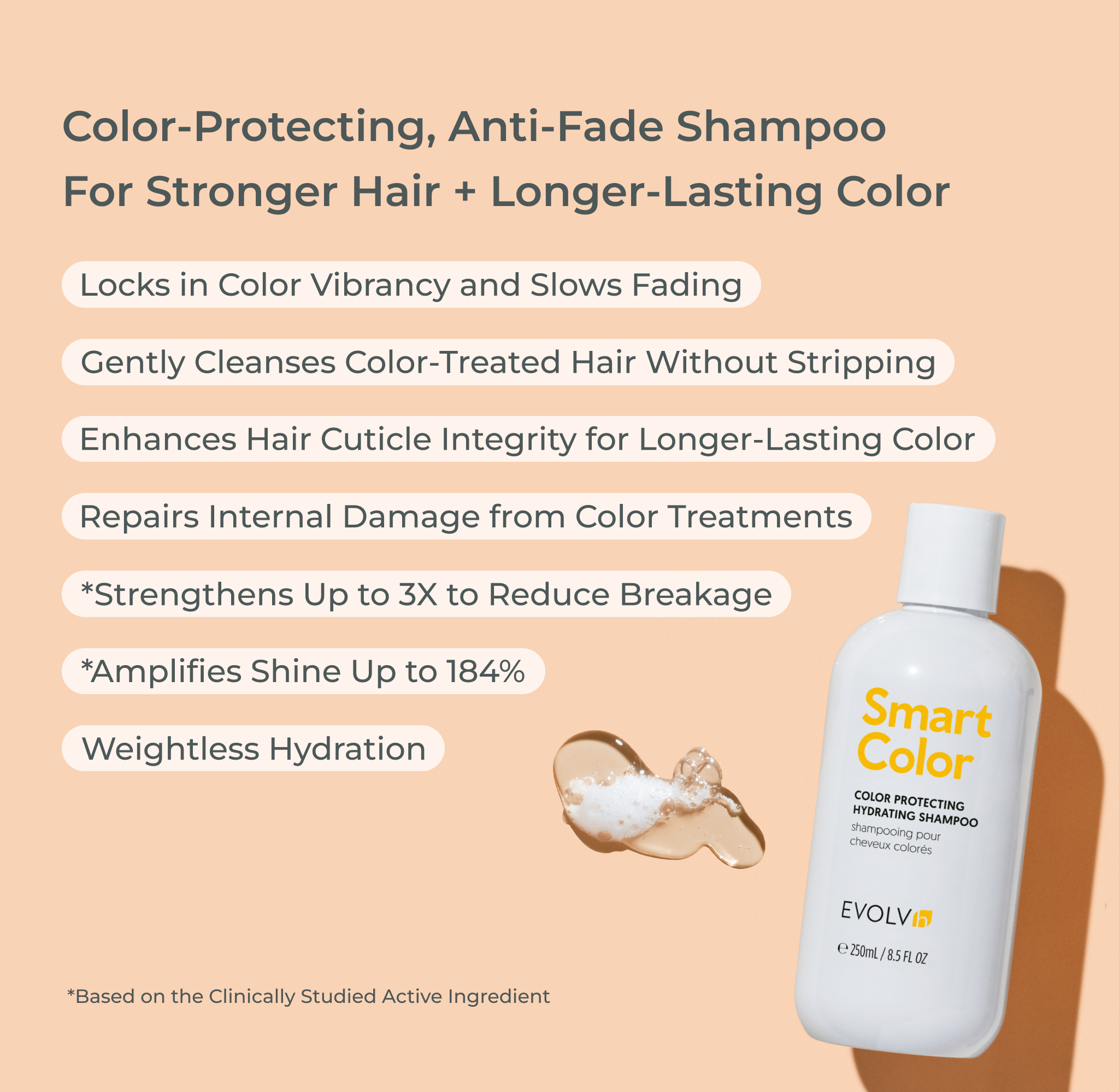 EVOLVh-SmartColor Color Protecting Shampoo-Hair-SmartColorShampooBenefits-The Detox Market | 