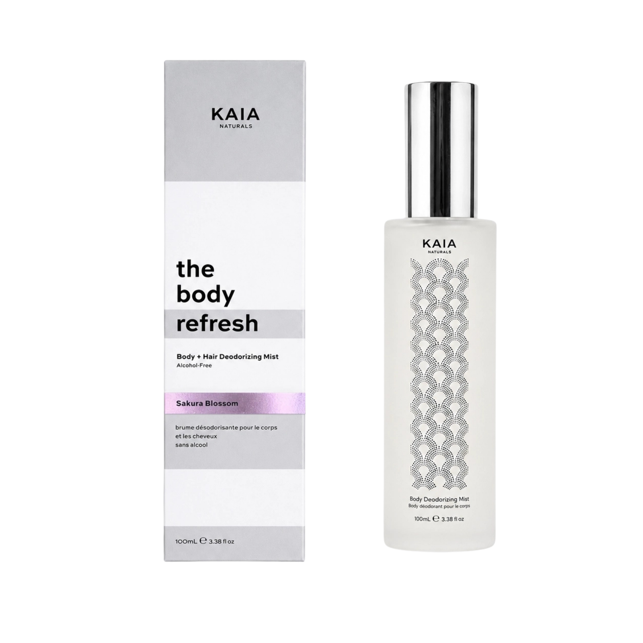 Kaia Naturals-The Body Refresh Body & Hair Deodorizing Mist - Sakura Blossom-Body-TheBodyRefreshBody_HairDeodorizingMist-SakuraBlossom100ml-The Detox Market | 100 ml
