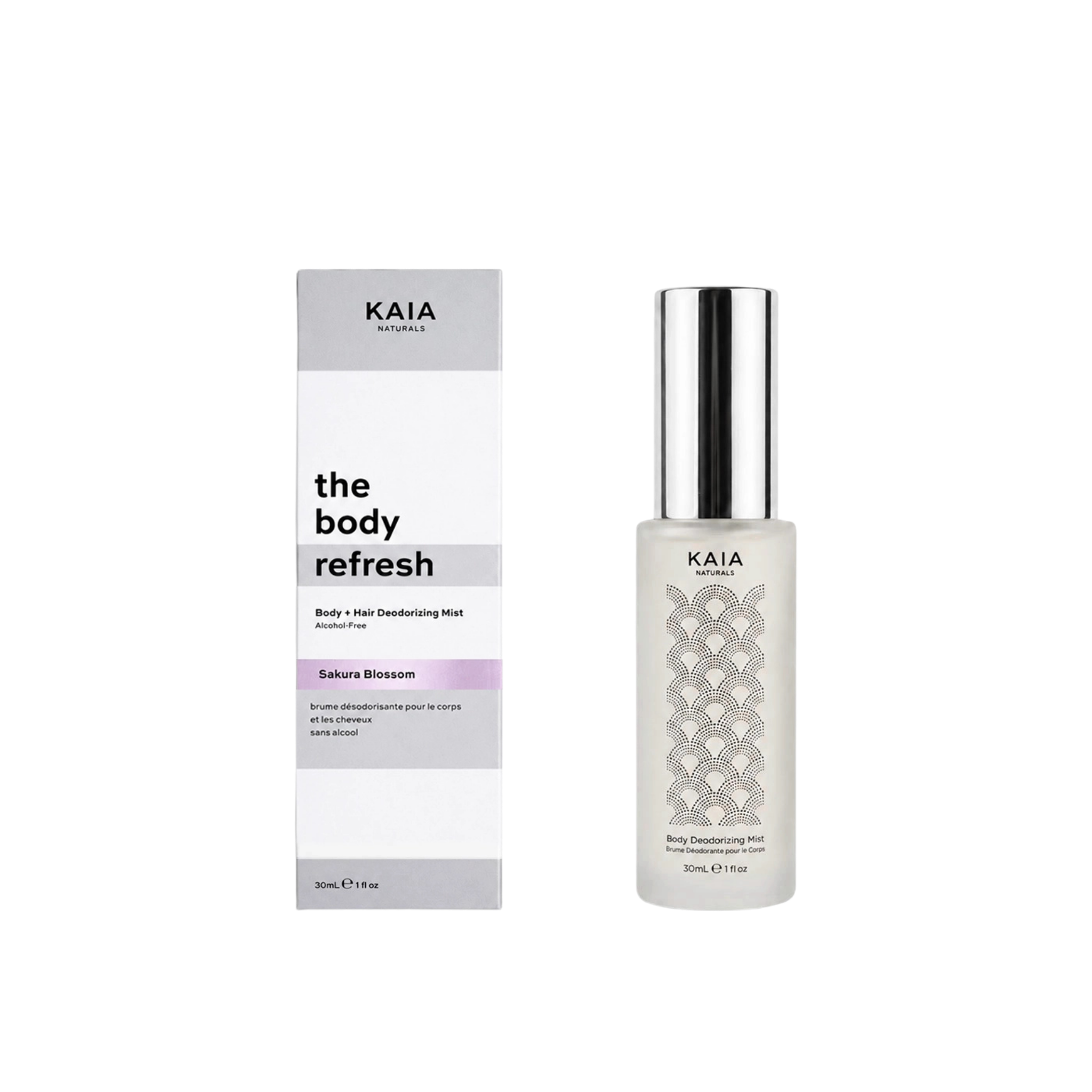 Kaia Naturals-The Body Refresh Body & Hair Deodorizing Mist - Sakura Blossom-Body-TheBodyRefreshBody_HairDeodorizingMist-SakuraBlossom30ml-The Detox Market | 30 ml