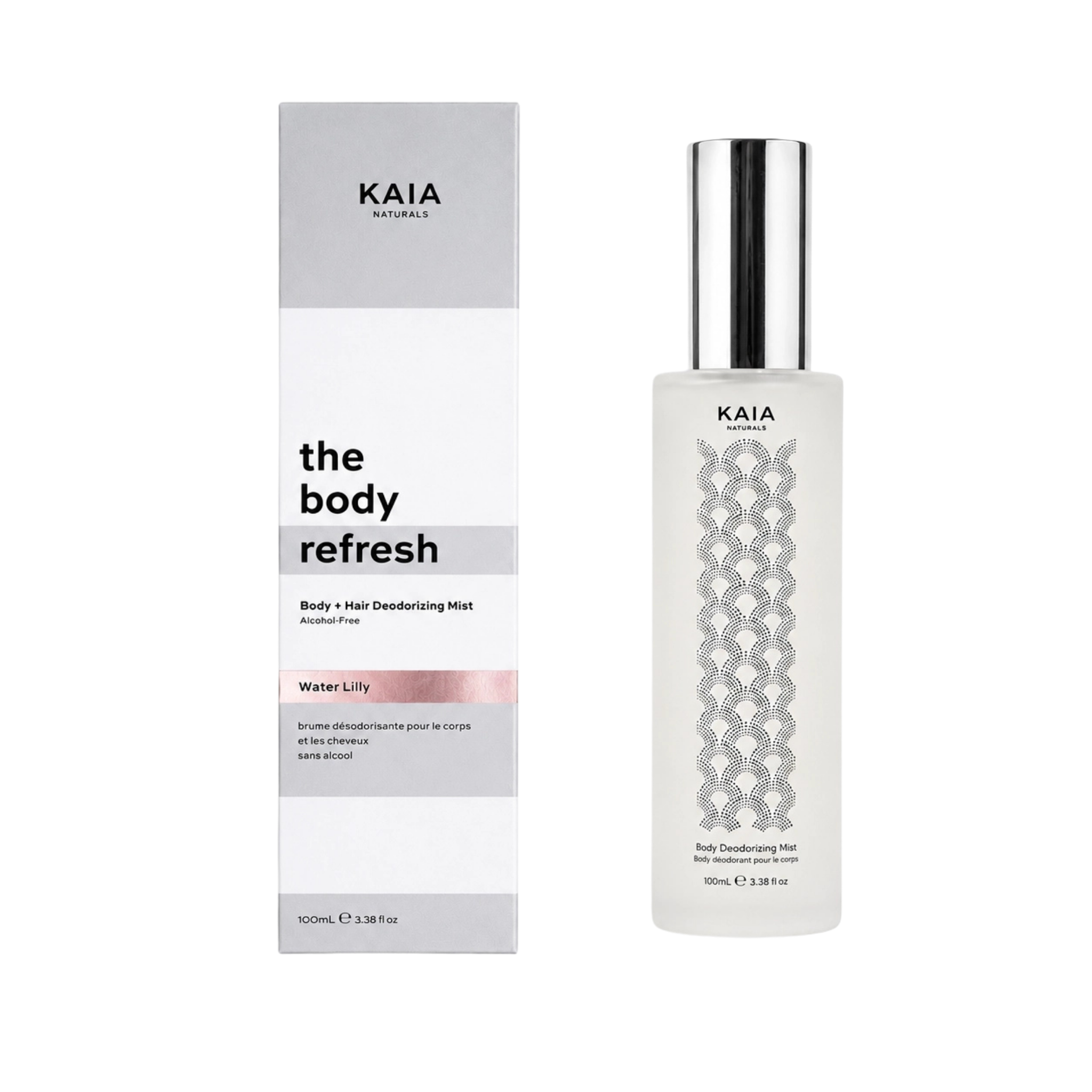 Kaia Naturals-The Body Refresh Body & Hair Deodorizing Mist - Water Lilly-Body-TheBodyRefreshBody_HairDeodorizingMist-WaterLilly100ml-The Detox Market | 100 ml