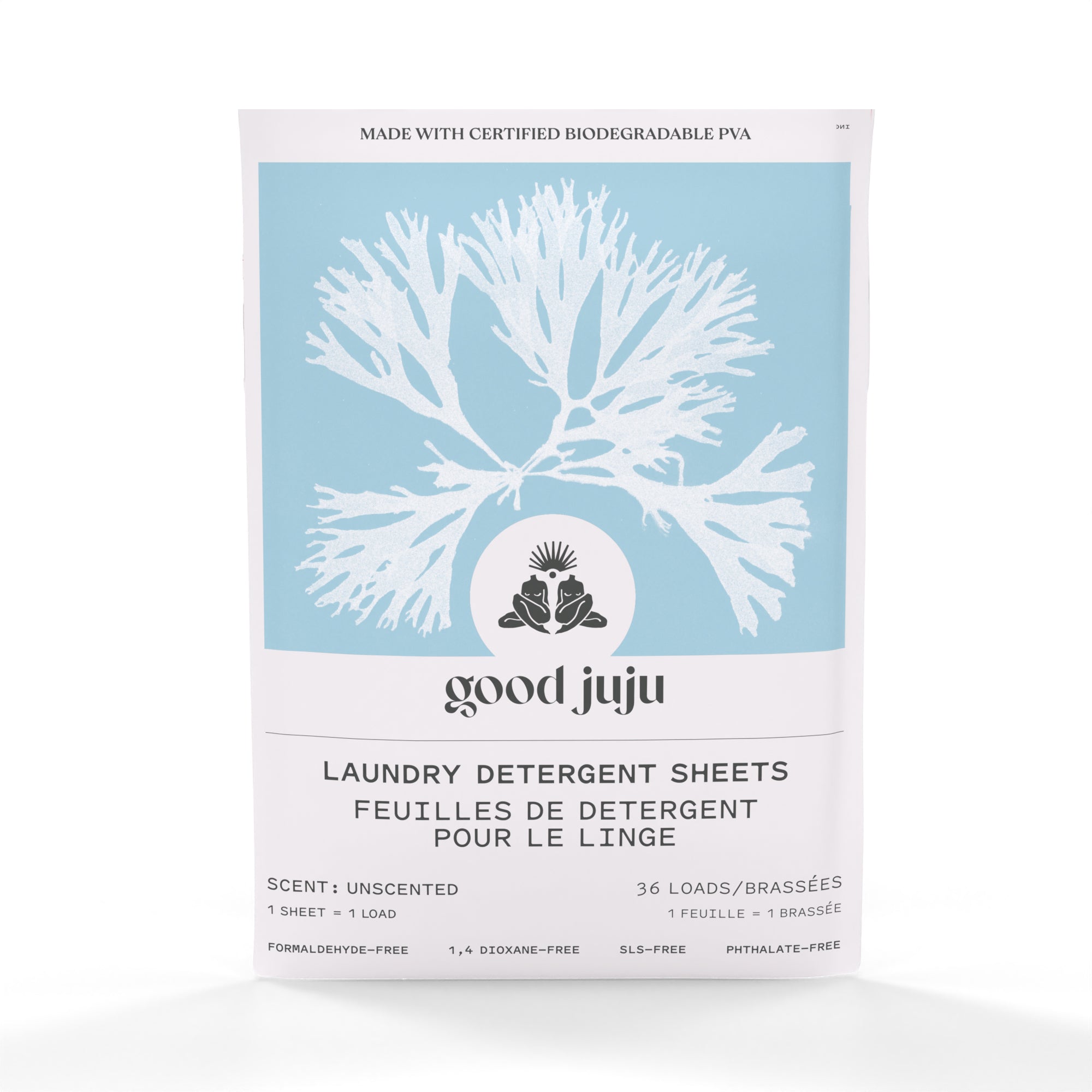 Good Juju-Good Juju Laundry Detergent Strips-Home-Unscented_FRONT-The Detox Market | Unscented