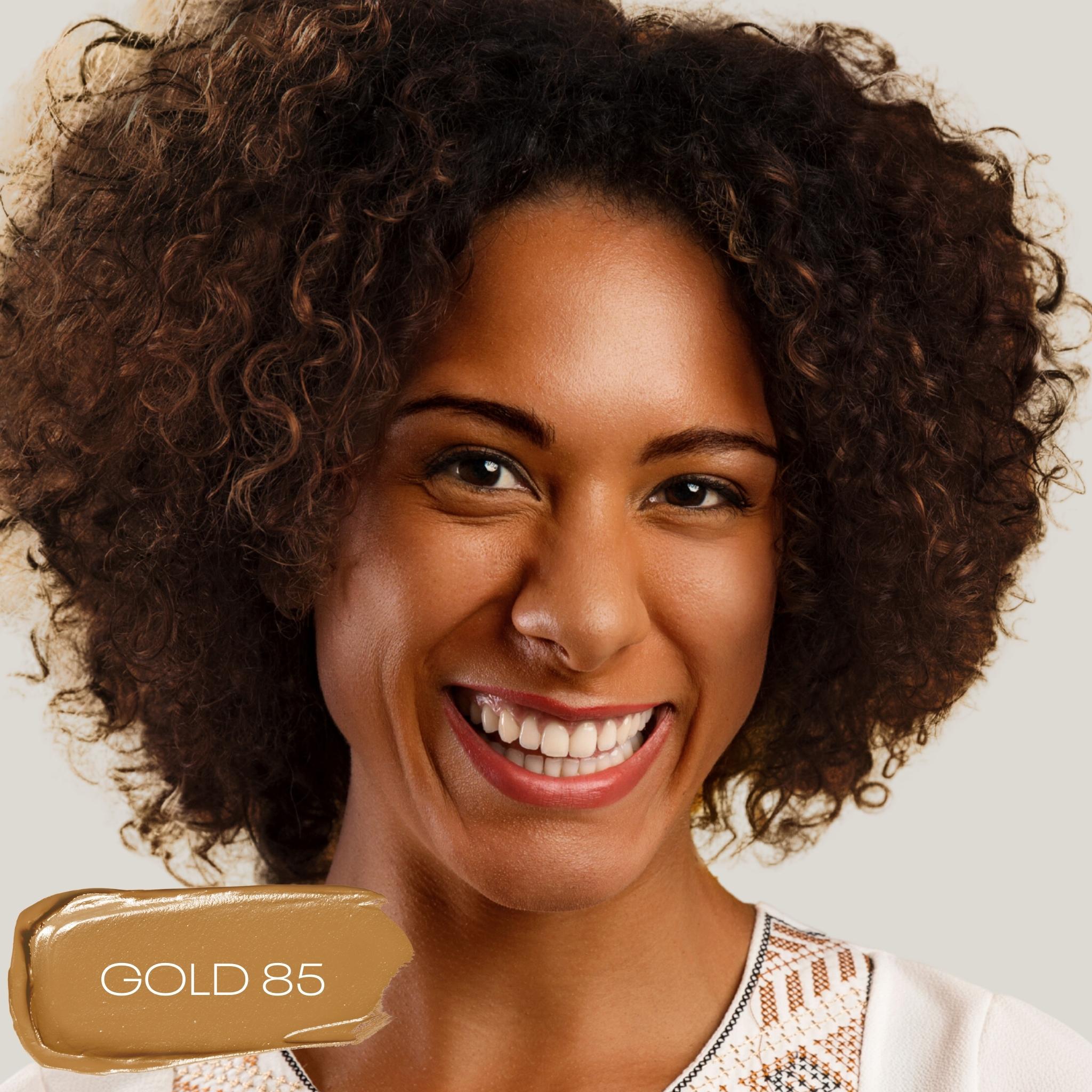 Blurring Ceramide Cream Foundation - Makeup - MOB Beauty - 03_PDP_MOBBEAUTY_BCCF_GOLD85_LIFESTYLE - The Detox Market | GOLD 85 medium-dark with golden undertones