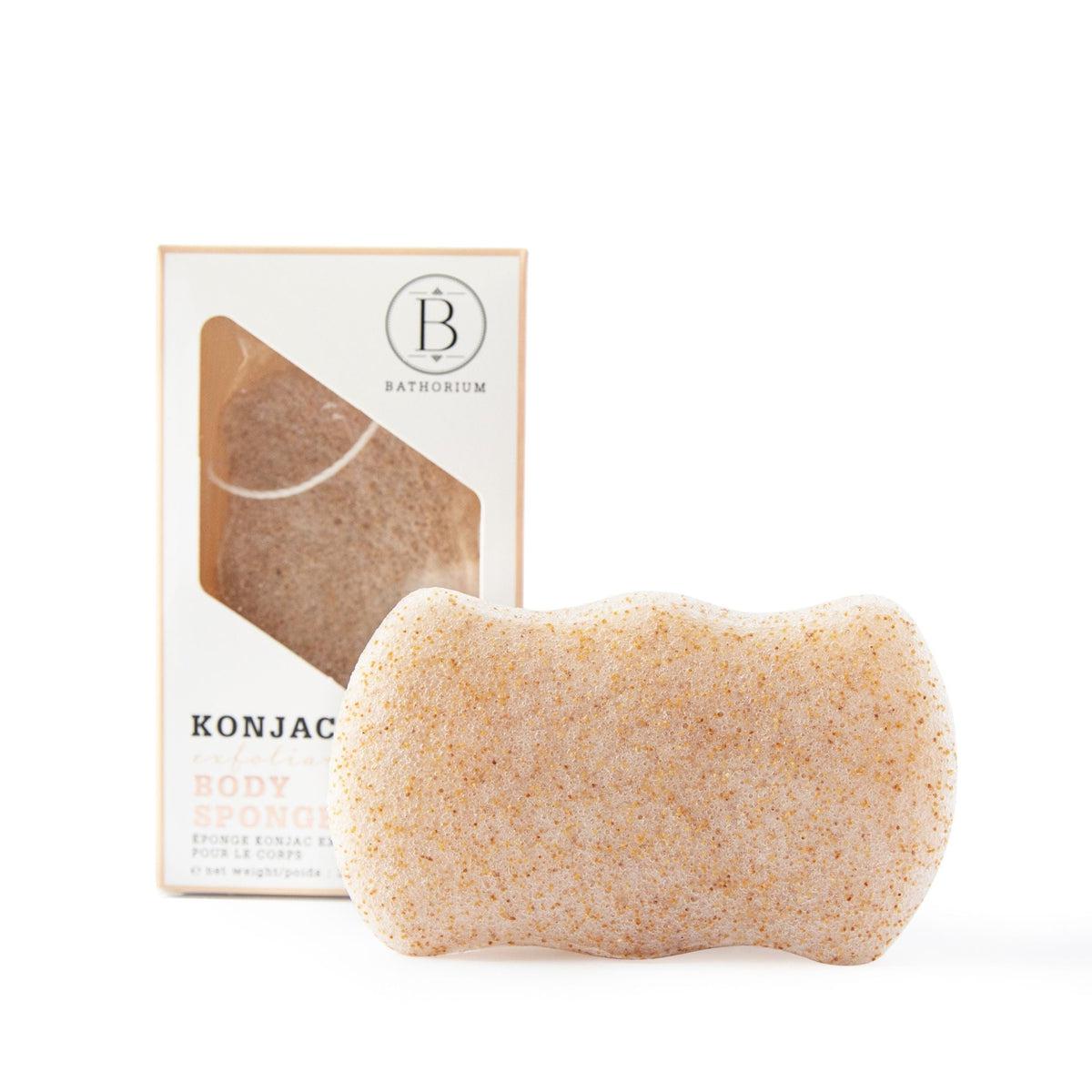 Bathorium-Konjac Walnut Shell Exfoliating Body Sponge-